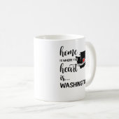 In Washington thuis is het hart daar Koffiemok (Voorkant rechts)