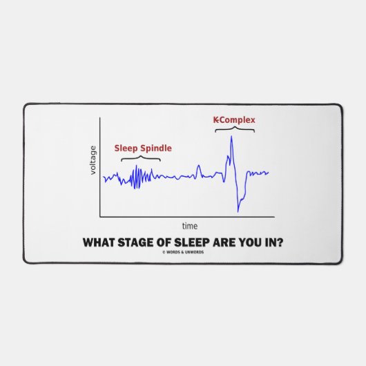 In welk stadium van de slaap ben je? bureaumat (Voorkant)