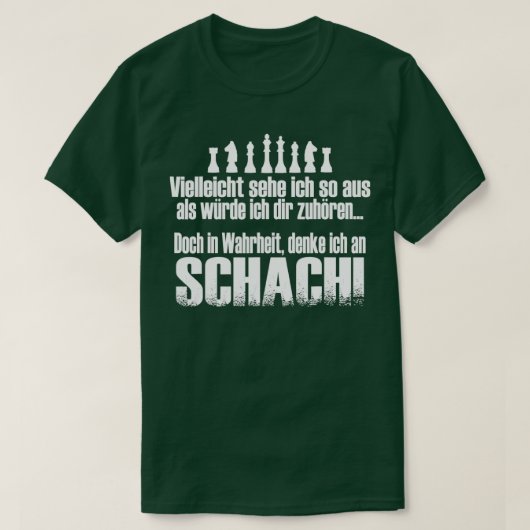 In werkelijkheid is een schaak t-shirt (Design voorkant)