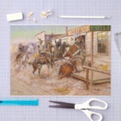 In Without Knocking, 1909 by Charles M Russell Tissuepapier (Craft)