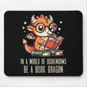 In World of Bookworms Be Book Dragon Schattigee Vr Muismat