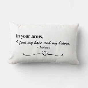"In Your Arms" Script Love Sierkussen Kussen