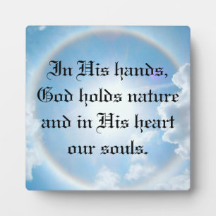 In zijn handen fotoplaat