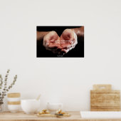 In zijn handen Poster (Keuken)