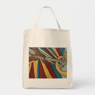 In zijn handen tote bag