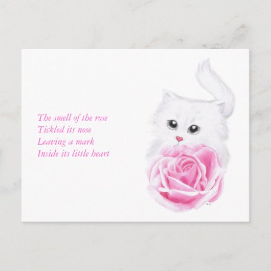 In zijn kleine hart briefkaart (Voorkant)