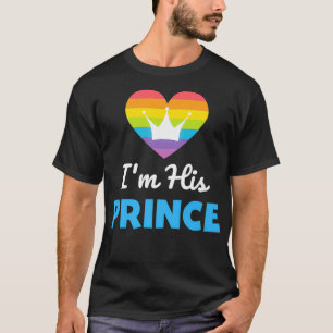 In Zijn Prins LGBTQ Regenboog T voor Gay Boyfriend T-shirt