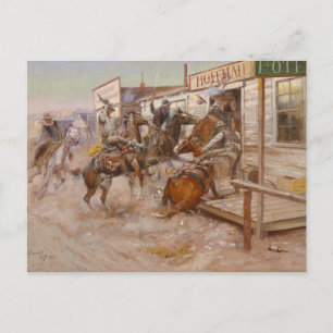 In zonder het te weten door Charles Marion Russell Briefkaart