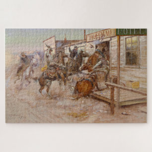 In zonder het te weten door Charles Marion Russell Legpuzzel