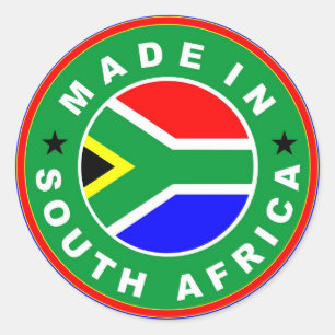 in zuid - afrika vervaardigd etiket onder de produ
