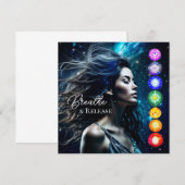 Inademen en loslaten | Mooie etherische vrouw (Voorkant / Achterkant)