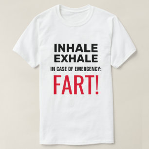Inademen Uitademen Grappig T-shirt