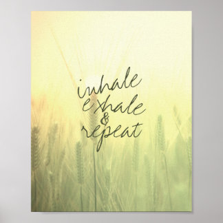 inademen uitademen natuur foto kunst  poster