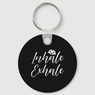 Inademen Uitademen Yoga Mindfulness Meditatie Lotu Sleutelhanger