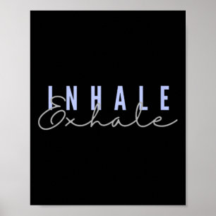 Inademen Uitademen Zen Yoga Mindful Meditatie Onts Poster