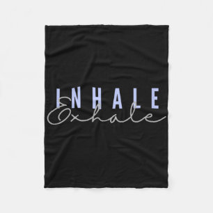 Inademen Uitademen Zen Yoga Mindful Meditatie Rela Fleece Deken