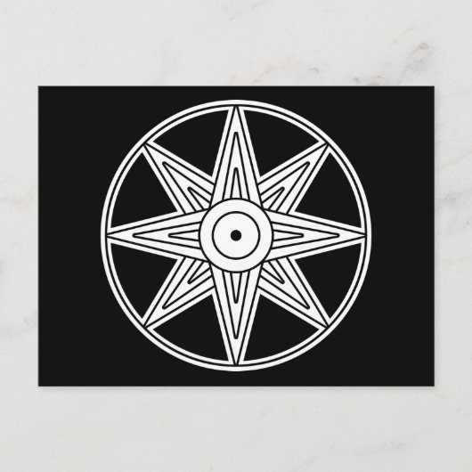 Inanna Star Symbool Briefkaart (Voorkant)