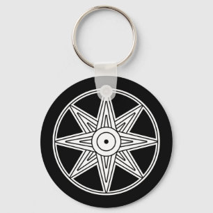 Inanna Star Symbool Sleutelhanger
