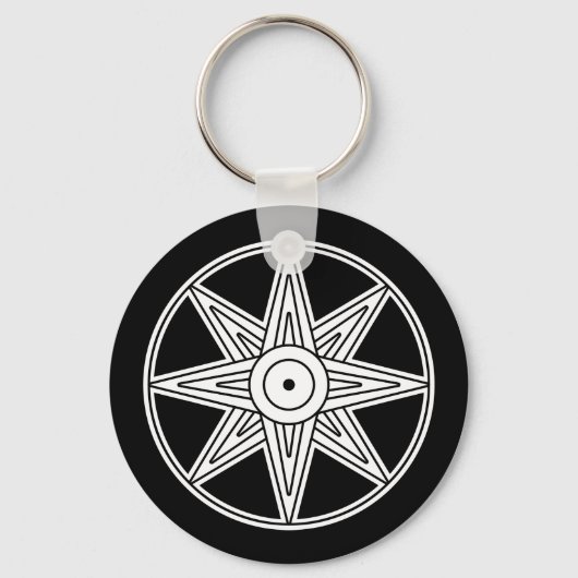 Inanna Star Symbool Sleutelhanger (Voorkant)