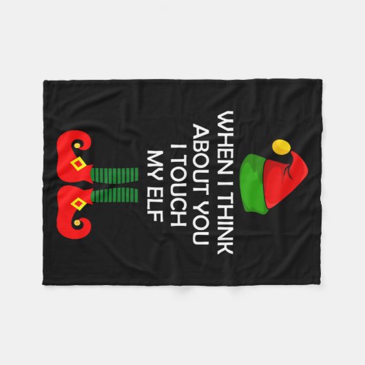 Inappropriate Christmas Shirt Funny Xmas Fleece Deken (Voorkant (Horizontaal))