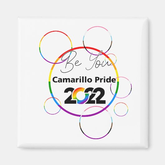 Inaugural Cam Pride Magnet 2022 Magneet (Voorkant)