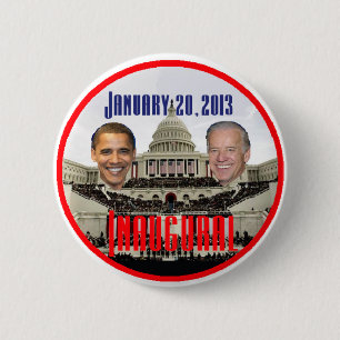 Inaugurale 2013 ronde button 5,7 cm