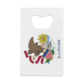 Inaugurateur de bouteilles en acier avec drapeau d (Dos)