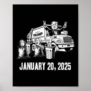 Inauguratie afvalbeheer Trump Truck Poster