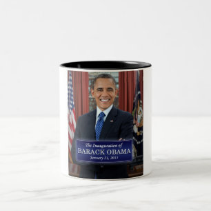 Inauguratie Barack Obama 2013 Tweekleurige Koffiemok