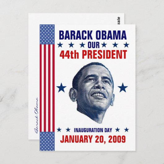 Inauguratie (blanco achterzijde) briefkaart (Voorkant / Achterkant)