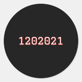Inauguratie dag datum anti Trump 86 45 1 20 Ronde Sticker