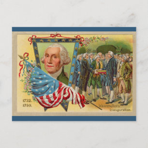  inauguratie van George Washington Briefkaart