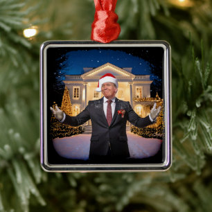 Inauguratie van het kerst-President Donald Trump Metalen Ornament