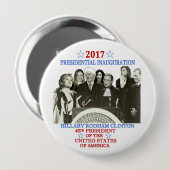 Inauguratie van Hillary 2017 Ronde Button 4,0 Cm (Voorkant /achterkant)