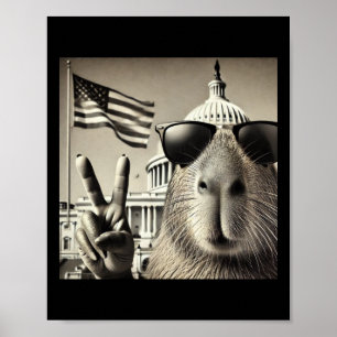 Inauguratiedag 2025 – Capybara-selfie in het Pet Poster