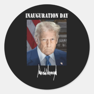 Inauguratiedag 2025 - Donald Trump Presidential Ronde Sticker