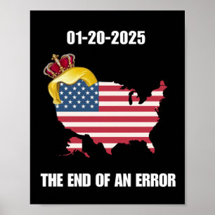 Inauguratiedag 2025 Einde van een fout 20 januari  Poster