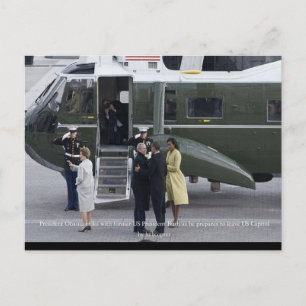 Inauguratiedag in Foto's Struik die Washington ver Briefkaart