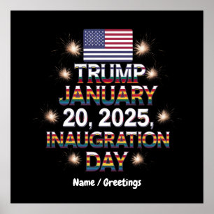 Inauguratiedag Trump 20 januari 2025 Poster
