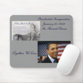 Inauguration 2009 MousePad Muismat (Met muis)