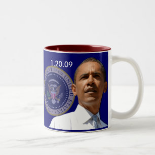 Inauguration Day 1.20.09 - Collector's Item! Tweekleurige Koffiemok