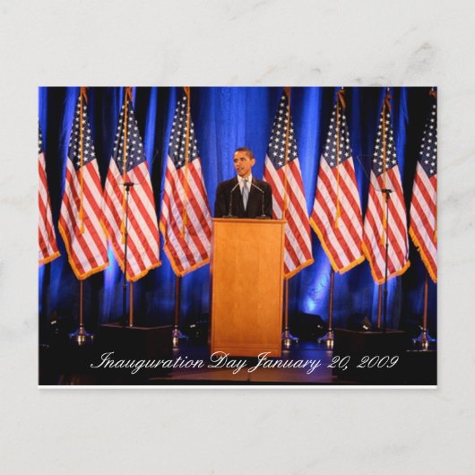 Inauguration Day 2009 Post Card - Gepersonaliseerd Briefkaart (Voorkant)