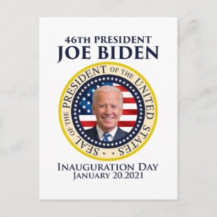 Inauguration day 2021 president Biden Briefkaart