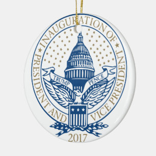 Inauguration Donald Trump Mike Pence 2017 Logo USA Keramisch Ornament