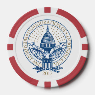 Inauguration Donald Trump Mike Pence 2017 Logo USA Pokerchips