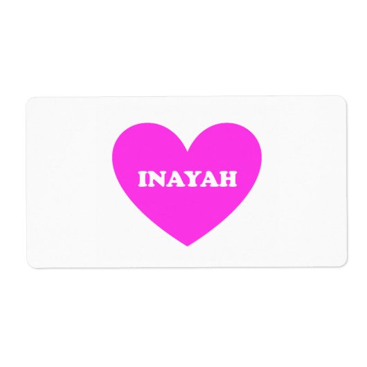 Inayah Etiket (Voorkant)