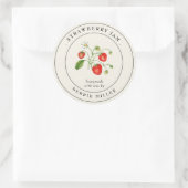  Inblikken Aardbei Jam Jar Labels (Tas)