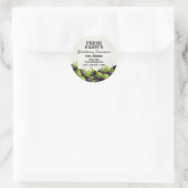 Inblikken van braambessen | Jam-label Ronde Sticker (Tas)