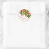 Inblikken van perzikvruchten | Jam Jar Label (Tas)