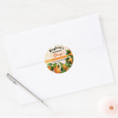 Inblikken van sinaasappels fruit | Jam Jar Ronde Sticker (Envelop)